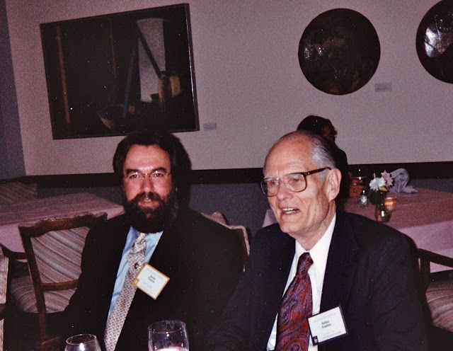 En Mayo de 1995 con el prof.Stanley en la Universidad de Iowa durante la celebración del Wallace Symposium