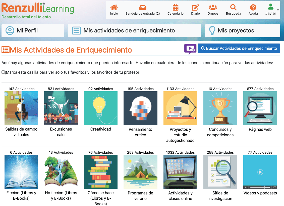 actividades enriquecimiento